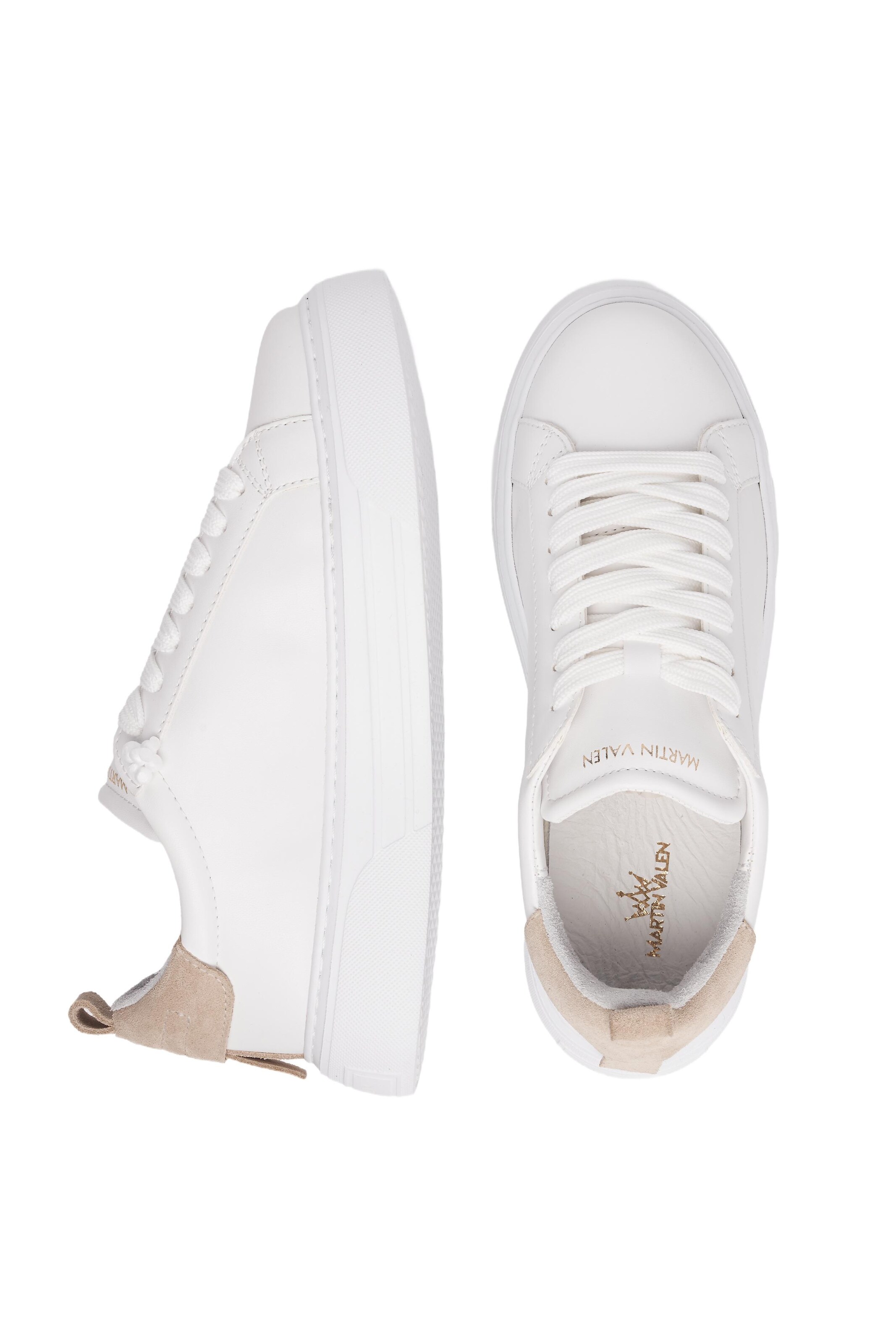 MARTIN VALEN Sneakers laag in Beige
