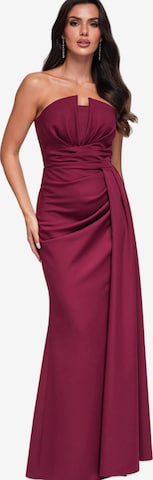 Ombre Abendkleid in Rot: Vorderseite