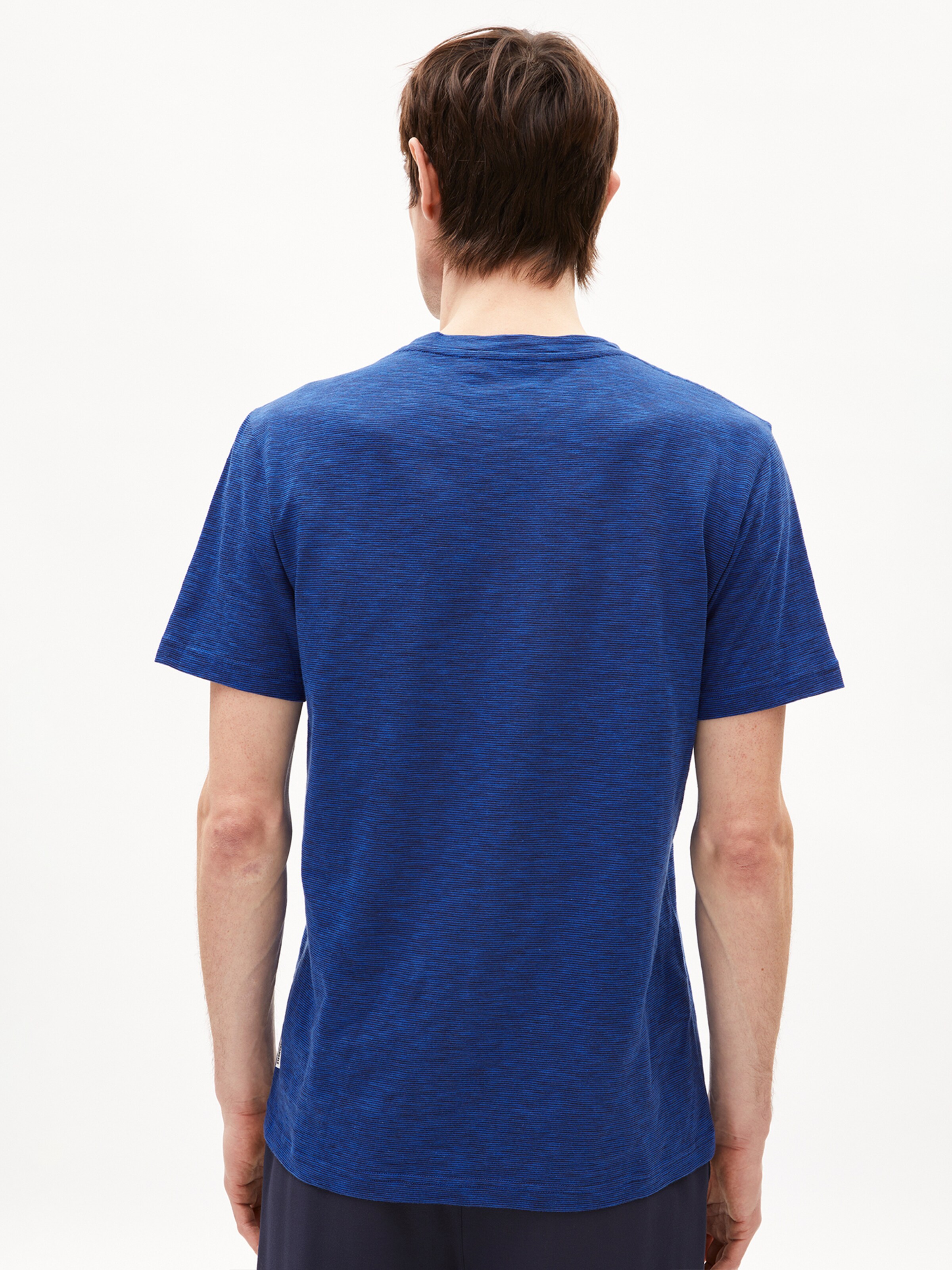 ARMEDANGELS T-Shirt ' JAAMES STRUCTURE ' in Blau: Vorderseite