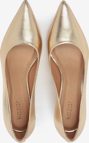 Kazar Pumps in Gold