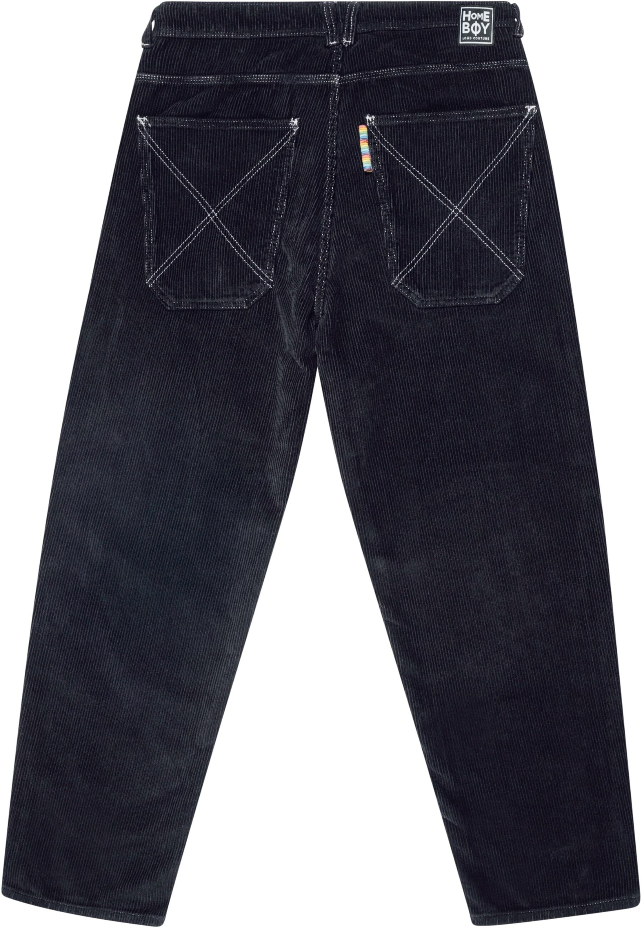 HOMEBOYLoosefit Hlače 'Homeboy x-tra' - crna boja