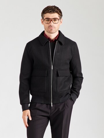 Veste mi-saison Lindbergh en noir : devant