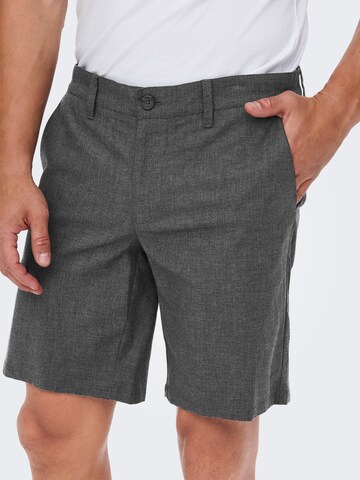 Only & Sons Regular Shorts 'Mark' in Grau