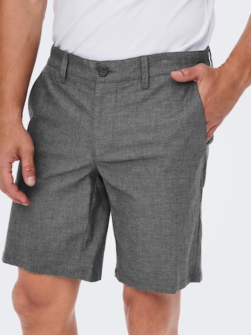 Only & Sons Normální Chino kalhoty 'Mark' – šedá