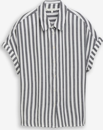 TOM TAILOR Блуза в синьо: отпред