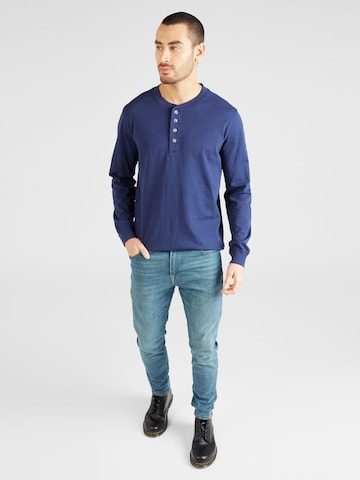 LEVI'S ® Majica '4 Button Henley' | modra barva