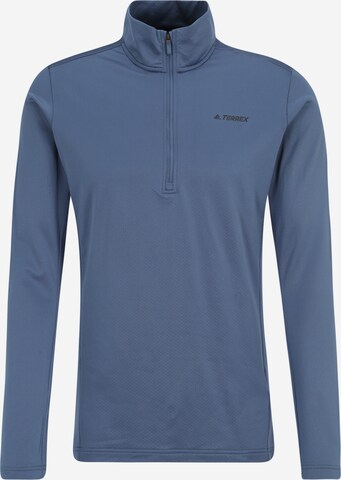 Pull-over de sport 'Everyhike' ADIDAS TERREX en bleu : devant