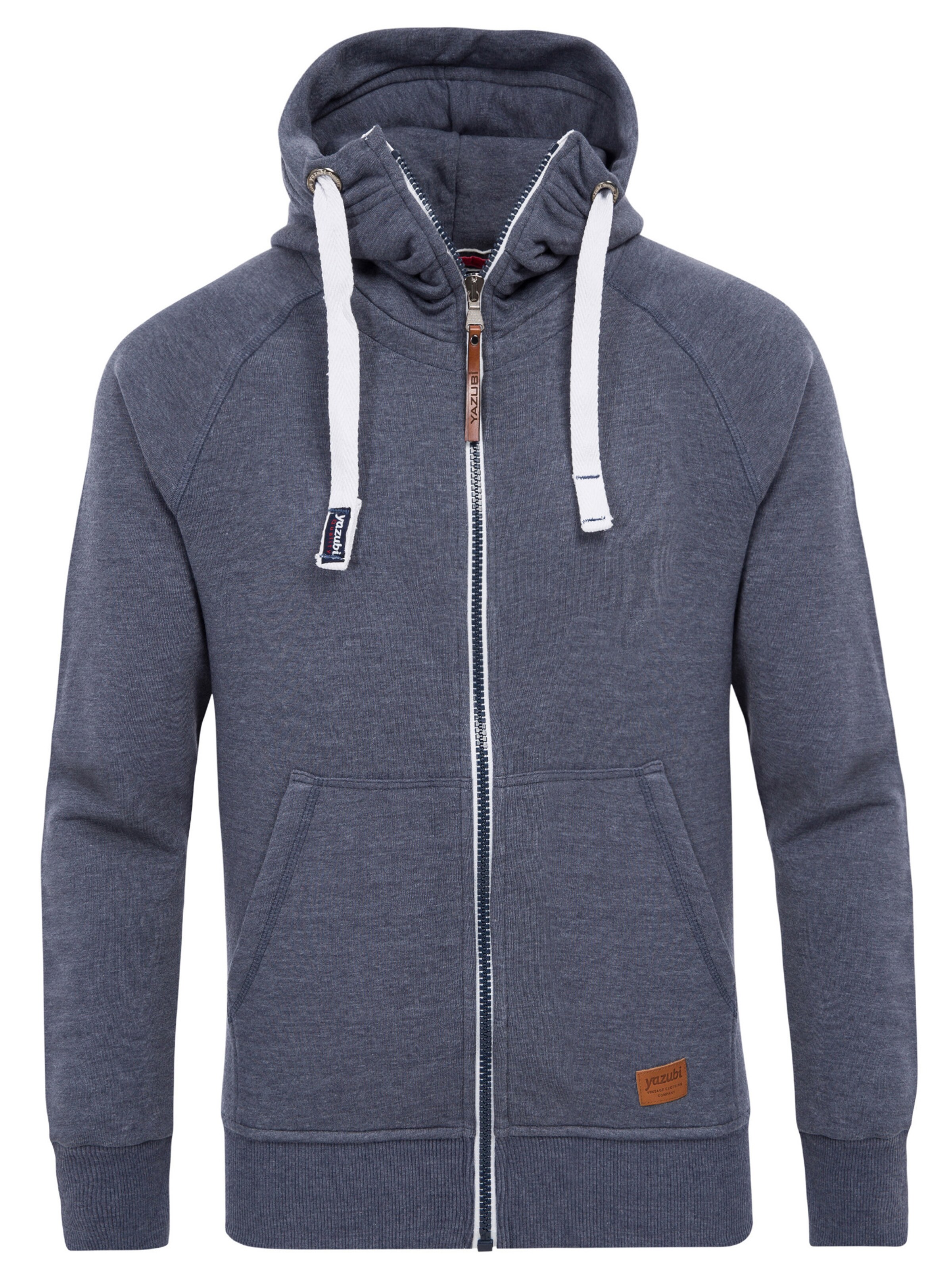 yazubi Zip-Up Hoodie 'Jacob' in Blue