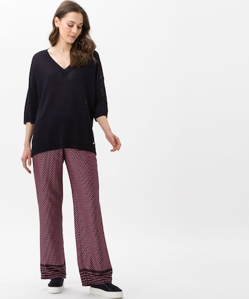 BRAX Wide leg Pants 'Maine' in Purple: front