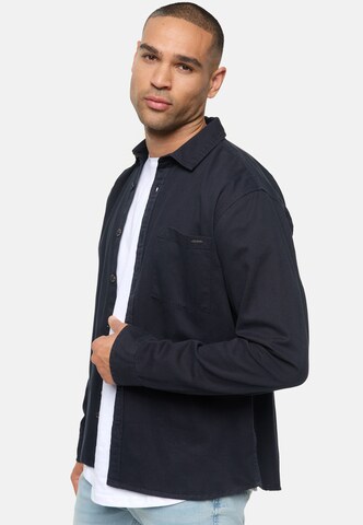 INDICODE JEANS Regular Fit Jacke  ' Broidy ' in Blau