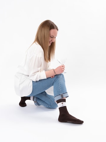 Occulto Athletic Socks 'Elly' in Brown