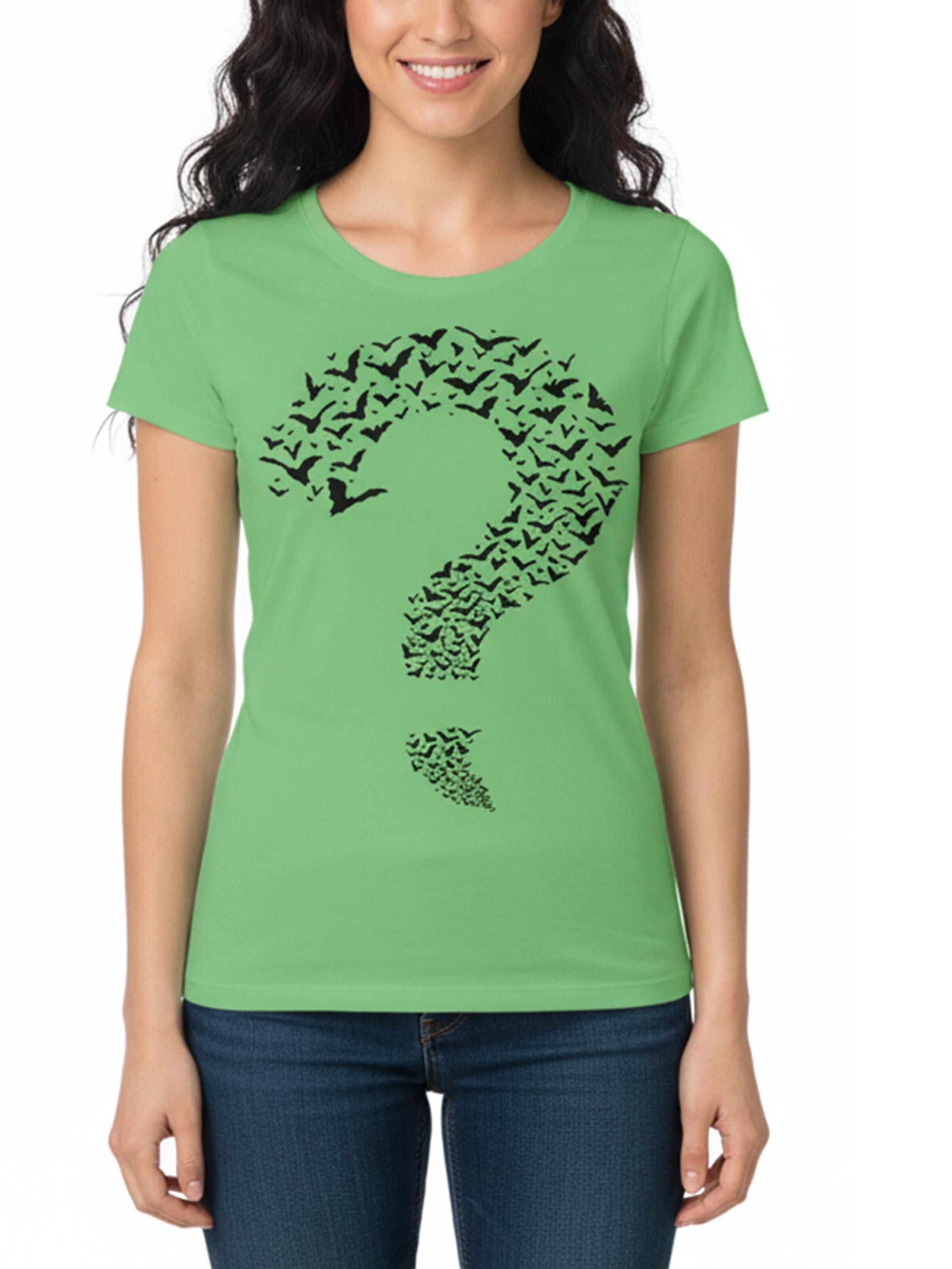 MAKAYA Shirt 'Fragezeichen' in Green