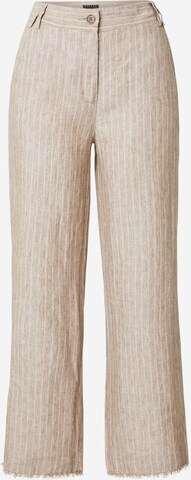Sisley Loose fit Trousers in Beige: front