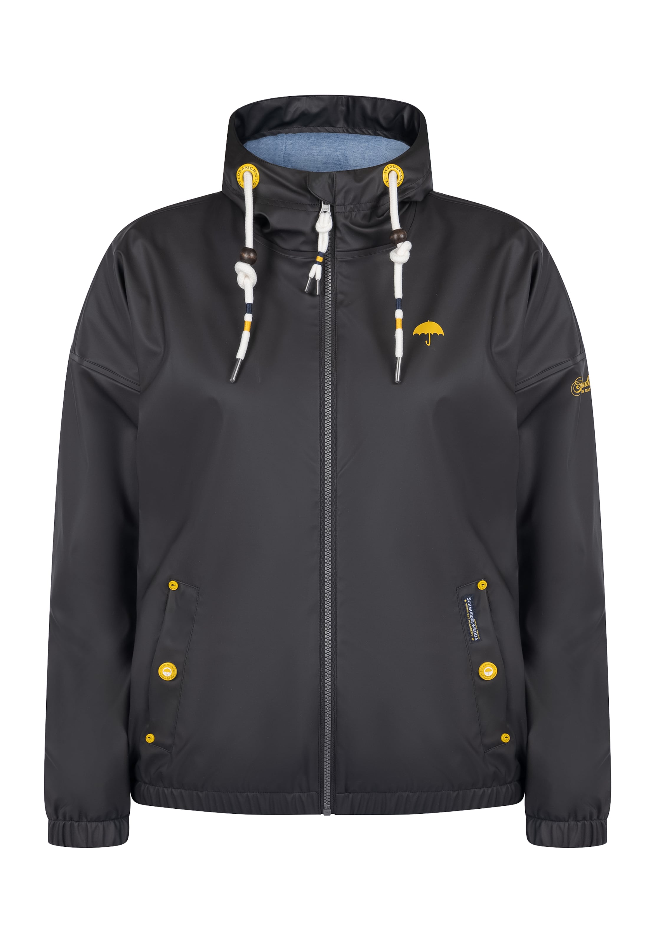 Schmuddelwedda Φθινοπωρινό και ανοιξιάτικο μπουφάν σε μαύρο: μπροστά