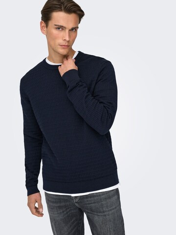 Only & Sons - Jersey 'ONSBerry' en azul
