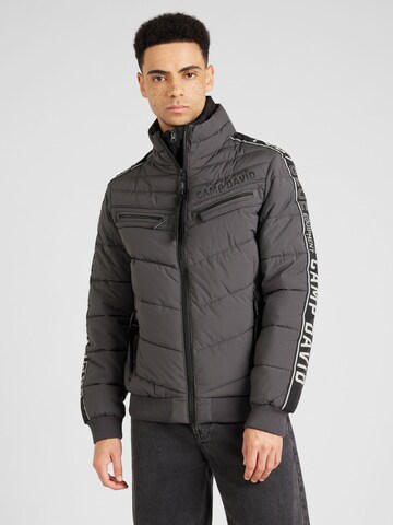 CAMP DAVID Winter Jacket in Grey: front