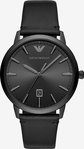 Emporio Armani Analoguhr in Schwarz: predná strana