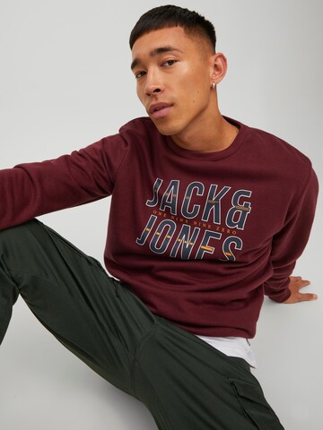 JACK & JONES Sweatshirt 'Xilo' in Red