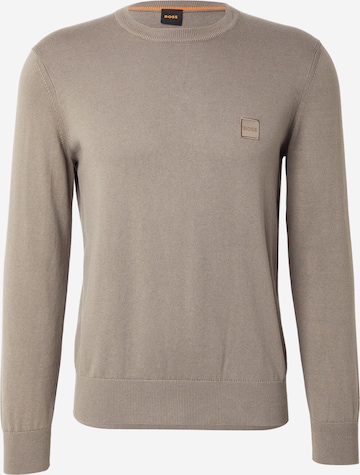 BOSS Svetr 'Kanovano_S' – béžová: přední strana