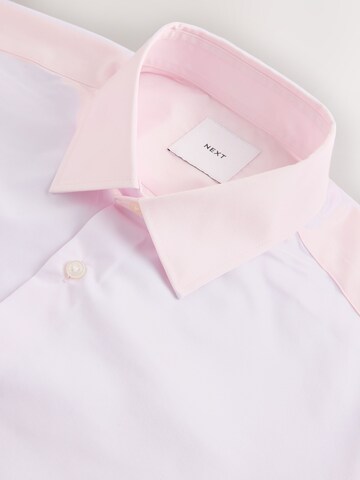 Next - Ajuste estrecho Camisa en azul