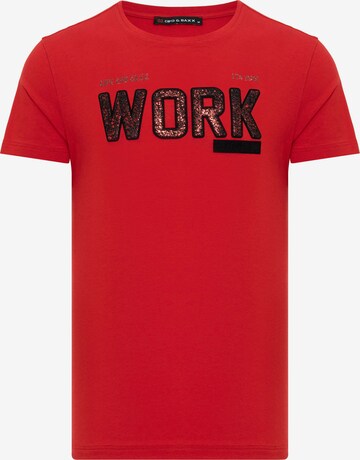 CIPO & BAXX T-Shirt in Rot: predná strana