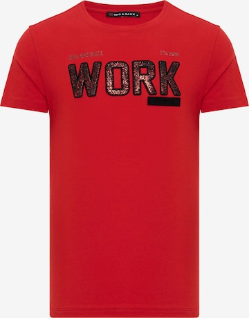 CIPO & BAXX Shirt in Rood: voorkant