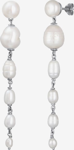 Boucles d'oreilles 'Perle' ELLI en argent : devant