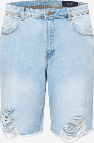 Loosefit Jeans de la Noisy May Curve pe albastru: față
