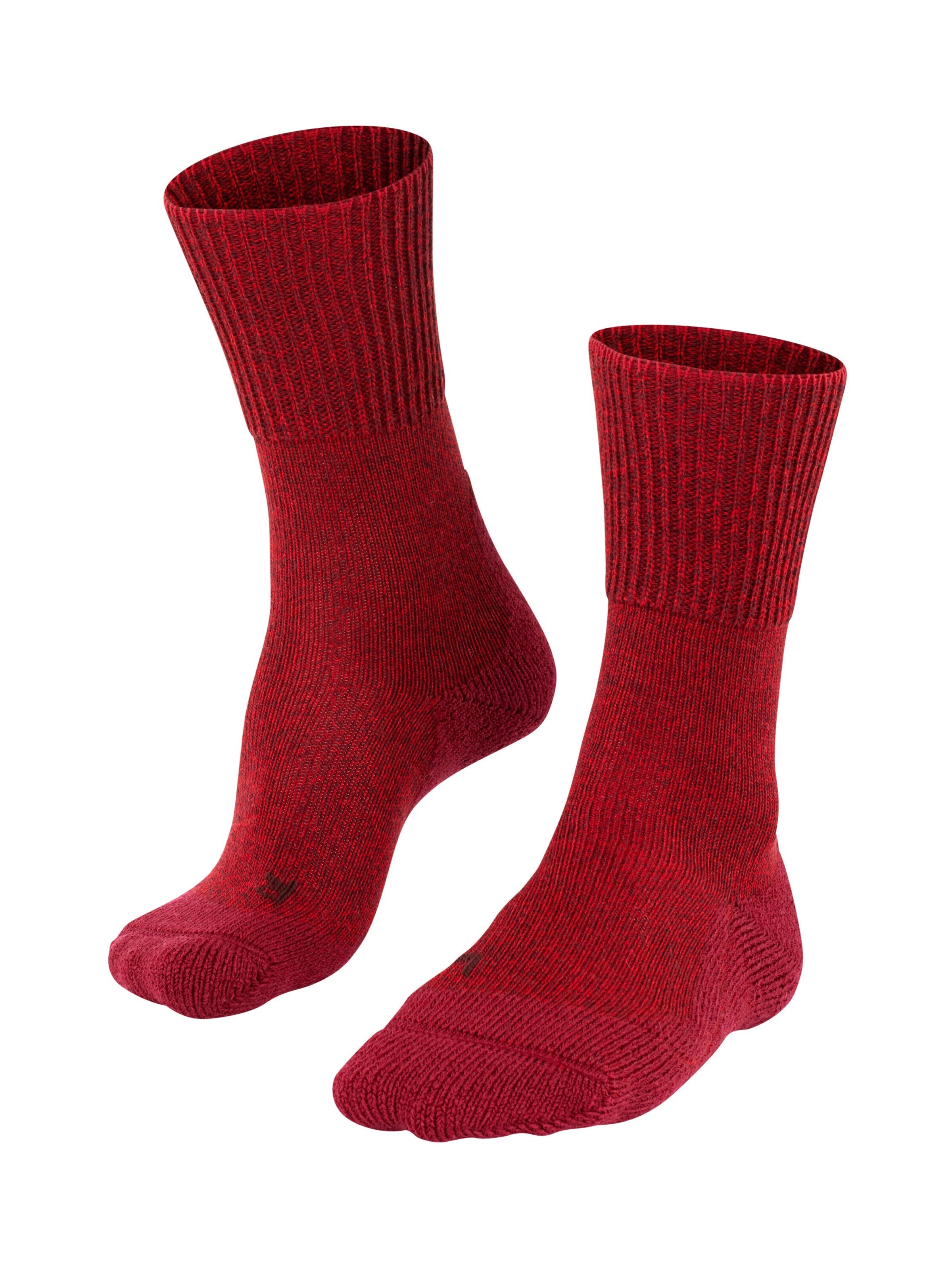 FALKE Athletic Socks 'TK1 Adventure Wool' in Red: front