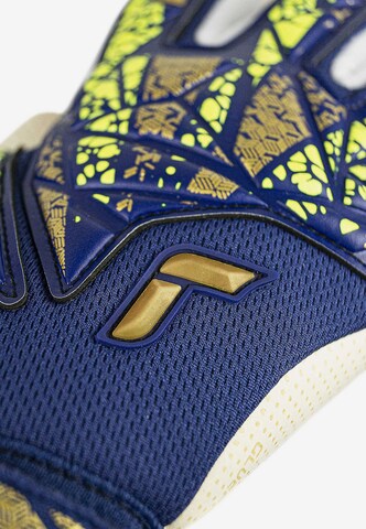 REUSCH Athletic Gloves 'Attrakt Gold X GluePrint' in Blue