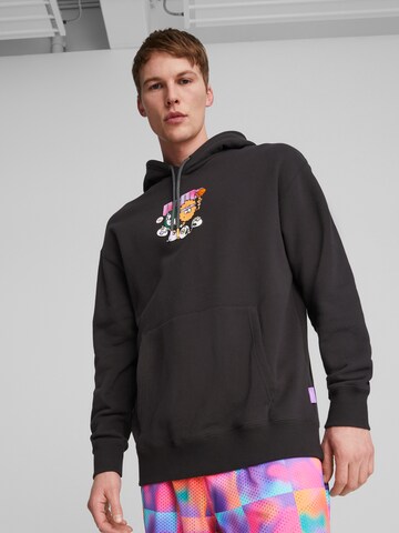 PUMA Sweatshirt in Zwart: voorkant