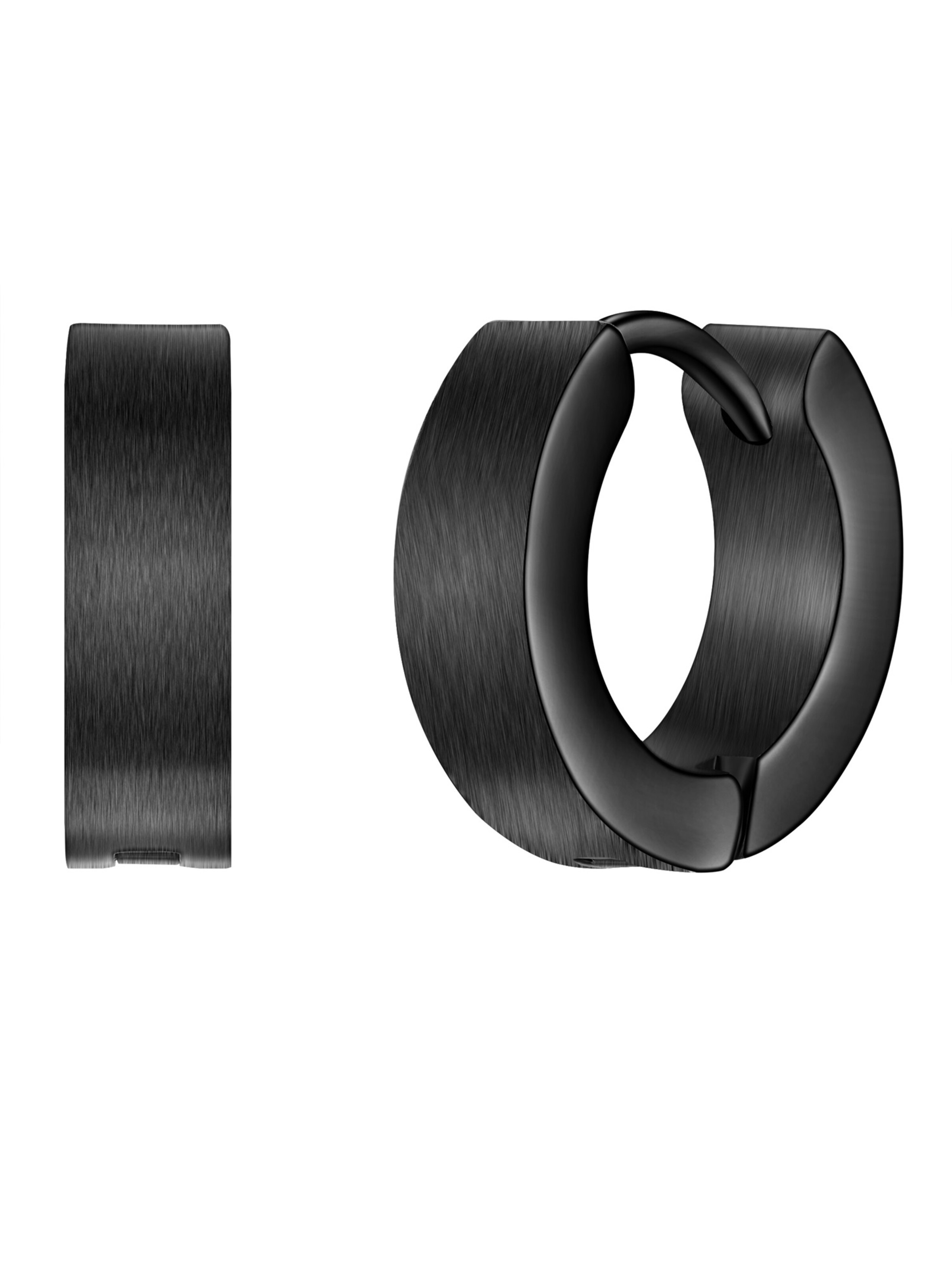 True Rebels Ohrring in Schwarz: Vorderseite