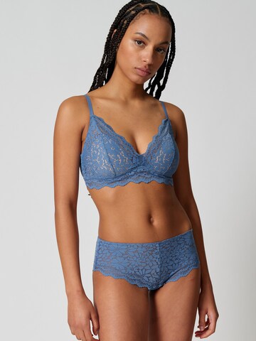 Skiny Triangel BH in Blau: Vorderseite