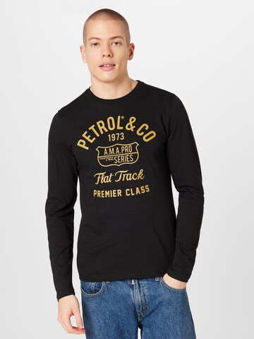 T-Shirt Petrol Industries en noir : devant