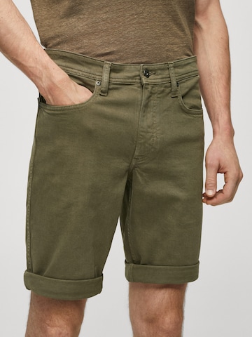 MANGO MAN Regular Shorts 'Nepto' in Grün