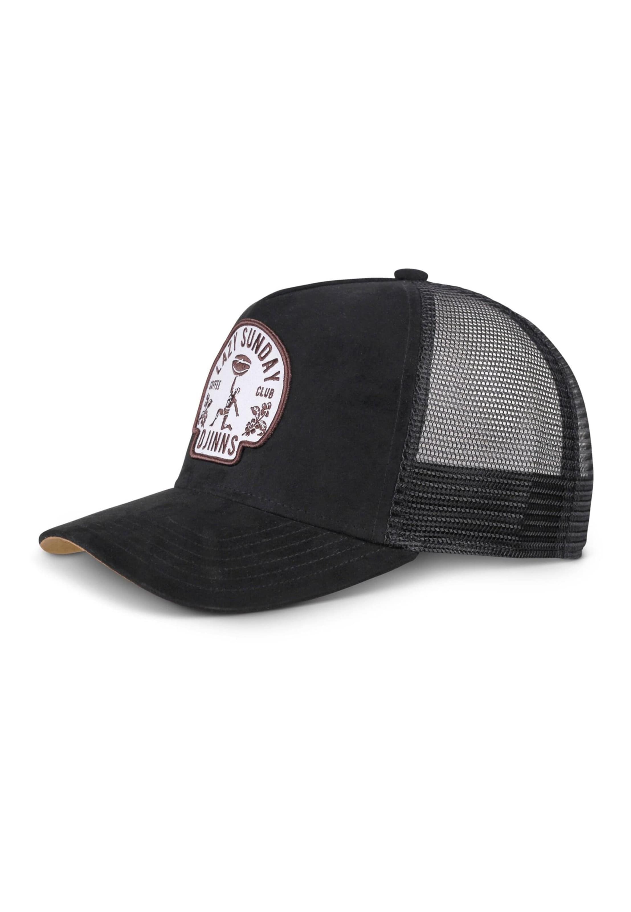 Cappello da baseball 'HFT Lazy Classic' di DJINNS in nero: frontale