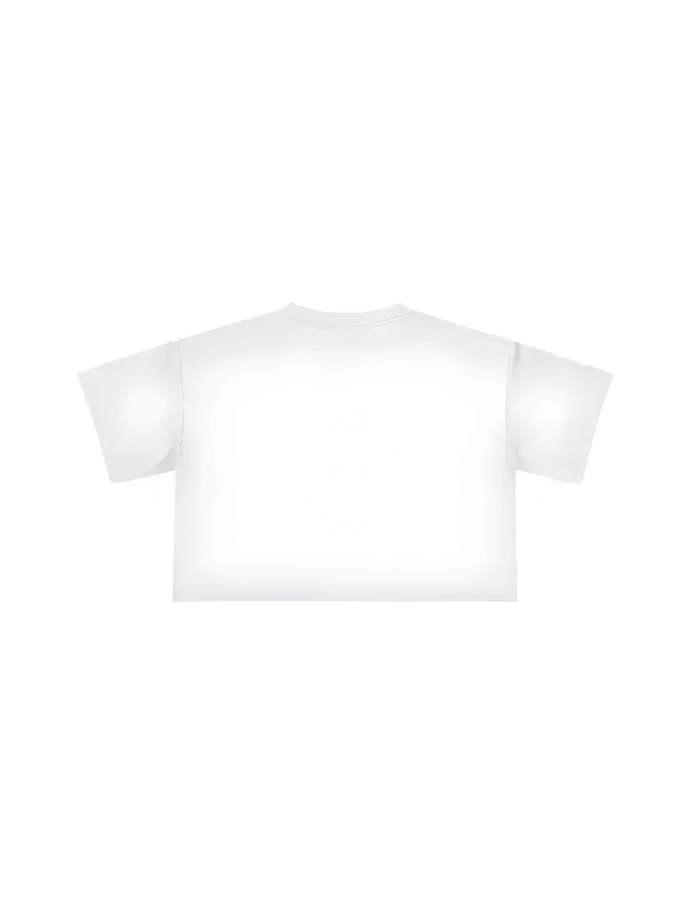 Maglietta 'T-shirt Cropped 100% Cotone 200 Gsm Out Town' di Horda in bianco