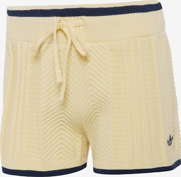 Pantaloni di ADIDAS ORIGINALS in giallo: frontale