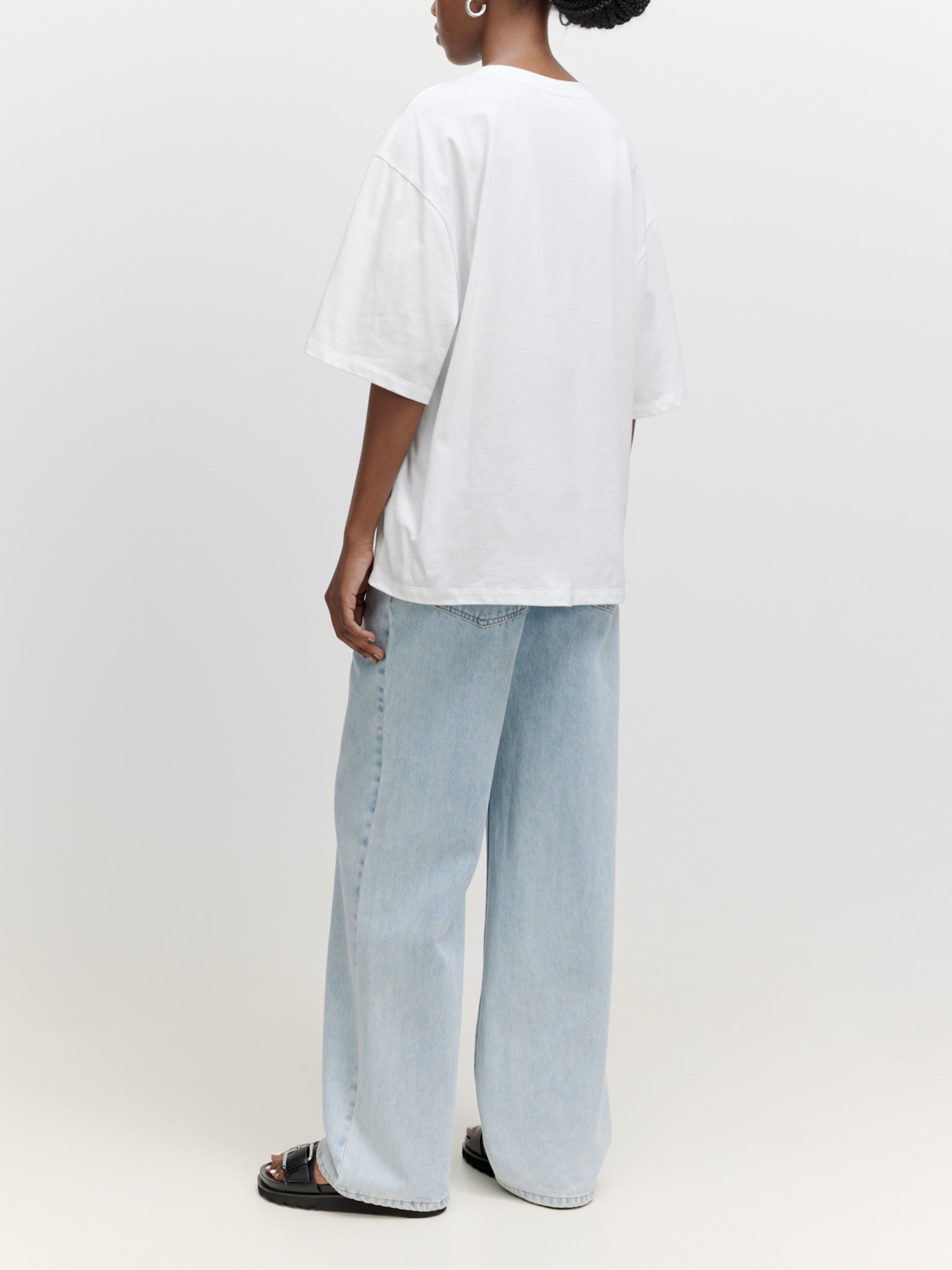 EDITED Producten Oversized shirt 'Xia' Wit