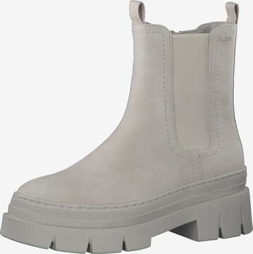 Boots chelsea di s.Oliver in bianco: frontale