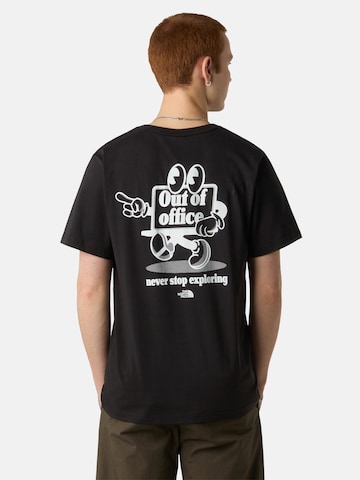 T-Shirt THE NORTH FACE en noir : devant