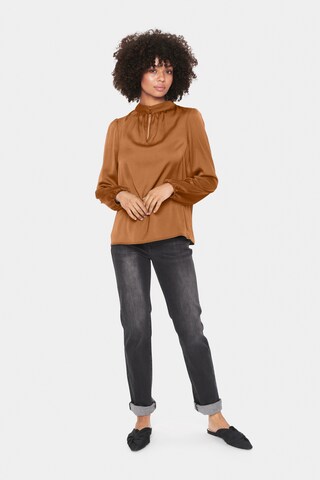 SAINT TROPEZ Blouse 'Laireen' in Brown