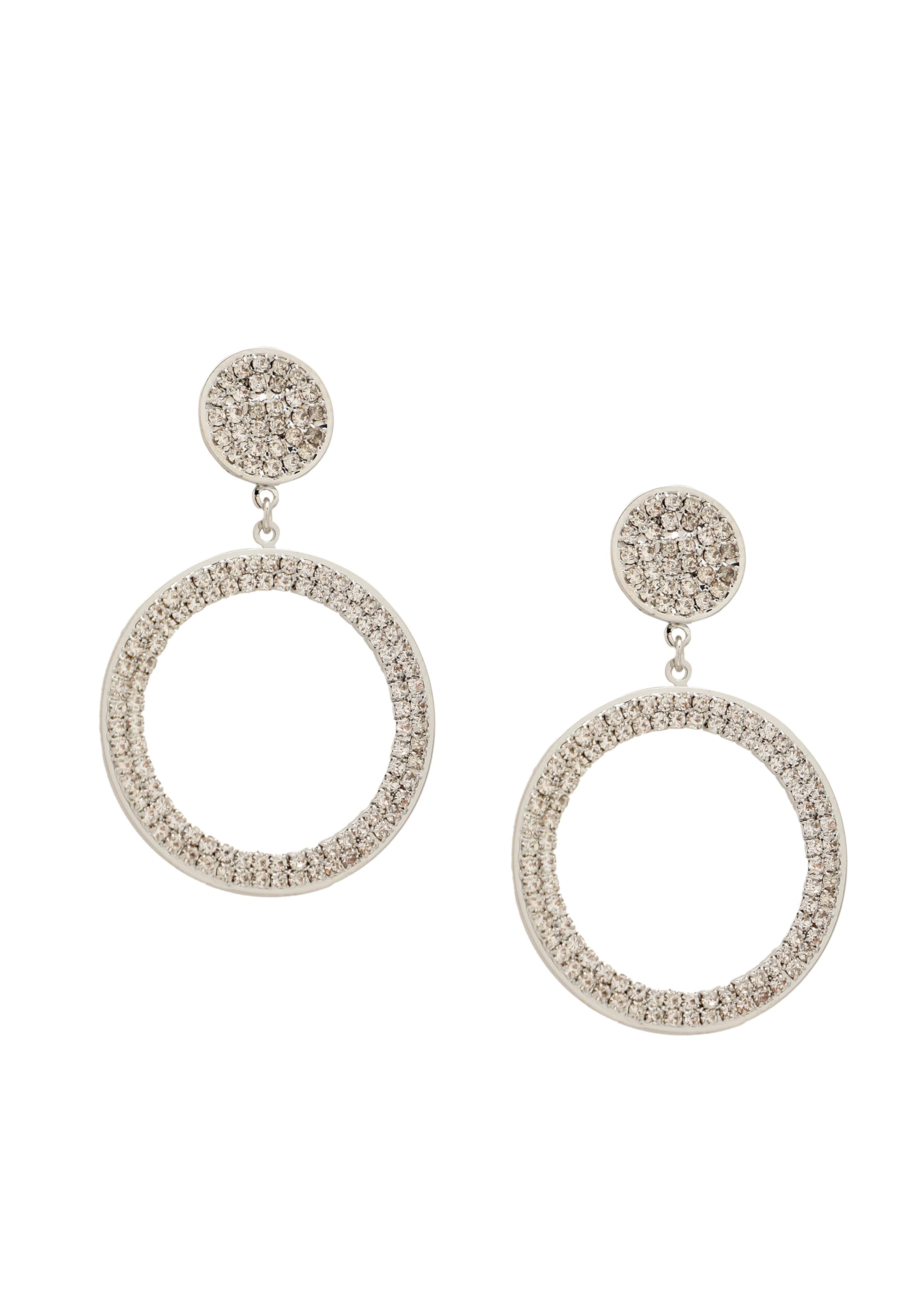 SOHI Kõrvarõngas 'Cedar', värv Hõbe: eest vaates