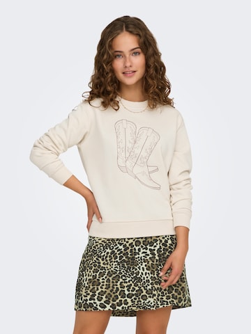 JDY - Sweatshirt 'JDYPARIS' em cinzento: frente