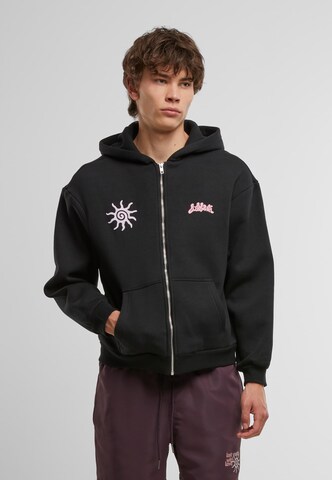 Lost Youth Sweatjacke 'With Love' in Schwarz