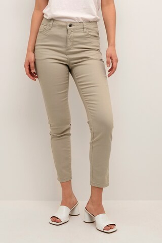 Kaffe Slim fit Jeans 'Zelina' in Grey: front