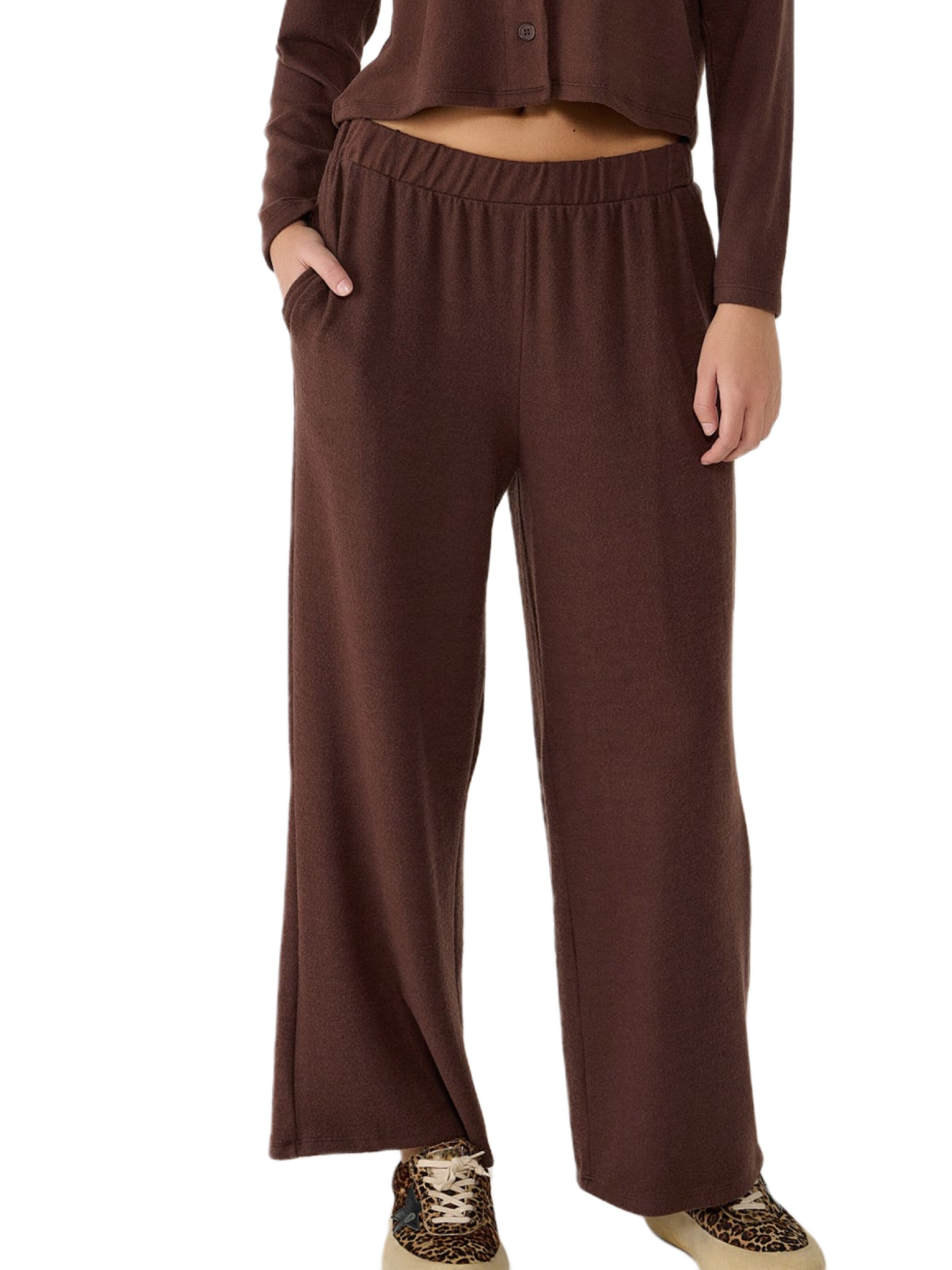 No Matter What Loosefit Hose in Braun: Vorderseite