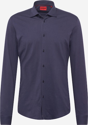 HUGO Red Slim fit Overhemd 'Kenno' in Blauw: voorkant