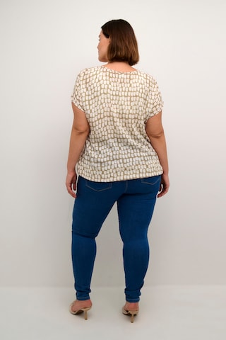 KAFFE CURVE Bluzka 'Lokana' w kolorze beżowy
