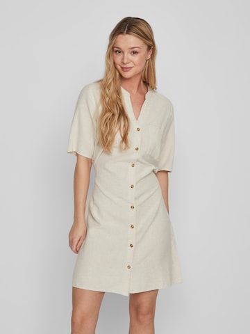 VILA Платье-рубашка 'Prisilla' в Бежевый: спереди